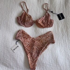 Skatie Snakeskin Bikini